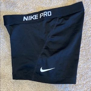 Black Nike Pros Spandex/Shorts